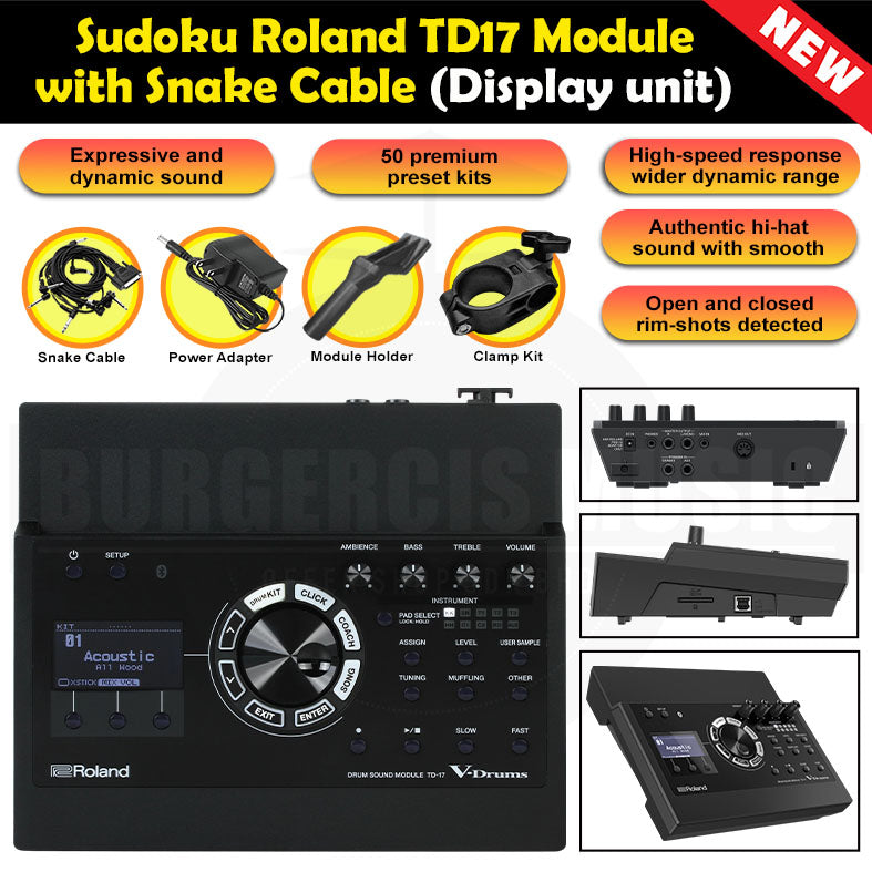 Sudoku A2E convert acoustic drum to electronic drum (A2E,AtoE,Drum trigger)
