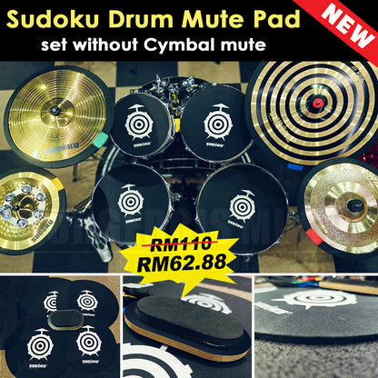 Sudoku Drum Mute Pad Sound Off Practice Quiet Silent (Big Effect)