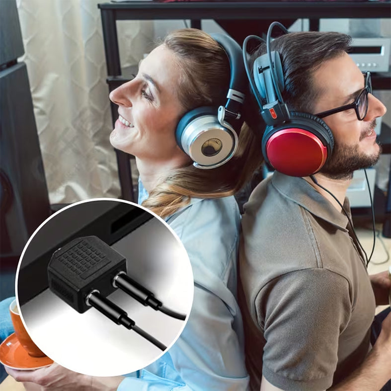 Sudoku Adapter 3.5mm TRS Male to Dual 3.5mm TRS Female Audio Jack