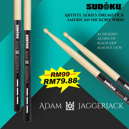 Sudoku Artiste series (adam jaggerjack 5A / safwan 5B) American Hickory Drumsticks
