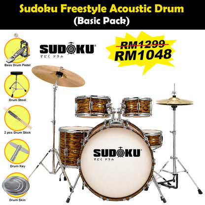 Sudoku Acoustic Drum Freestyle