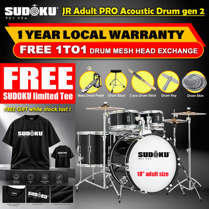 (Gen 2) Sudoku Acoustic Drum JR Adult PRO