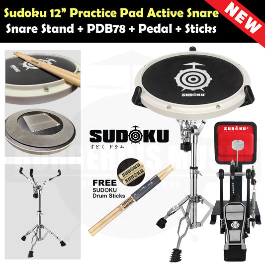 Sudoku 12" Practice Pad drum pad marching pad (Active Snare)