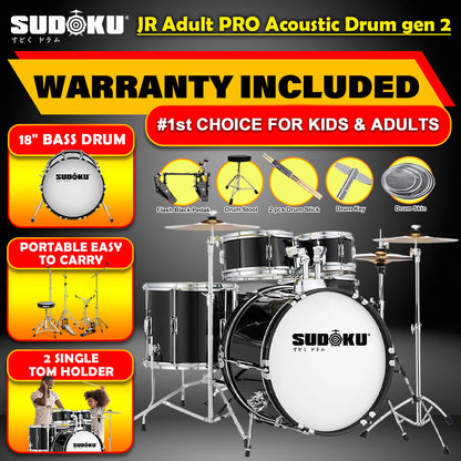 (Gen 2) Sudoku Acoustic Drum JR Adult PRO