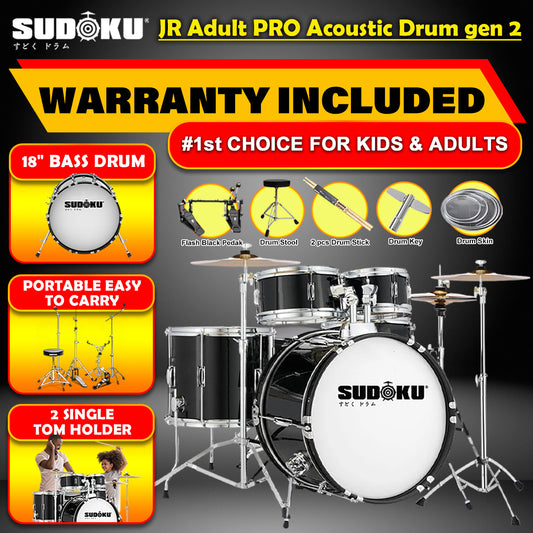 (Gen 2) Sudoku Acoustic Drum JR Adult PRO