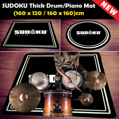 Sudoku Drum mat & Piano mat Non-Slip Sound proofing Mat Carpet (160x120CM)