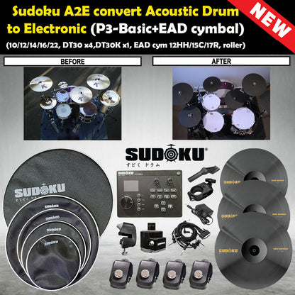 Sudoku A2E convert acoustic drum to electronic drum (A2E,AtoE,Drum trigger)
