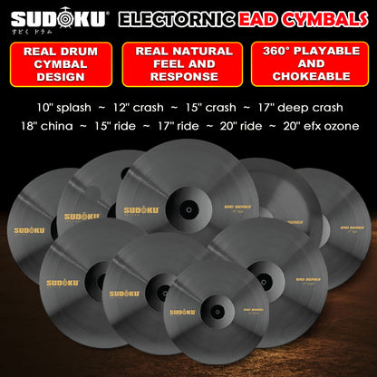 Sudoku EAD Electronic Drum Cymbal (360° Choke & Real Feel)