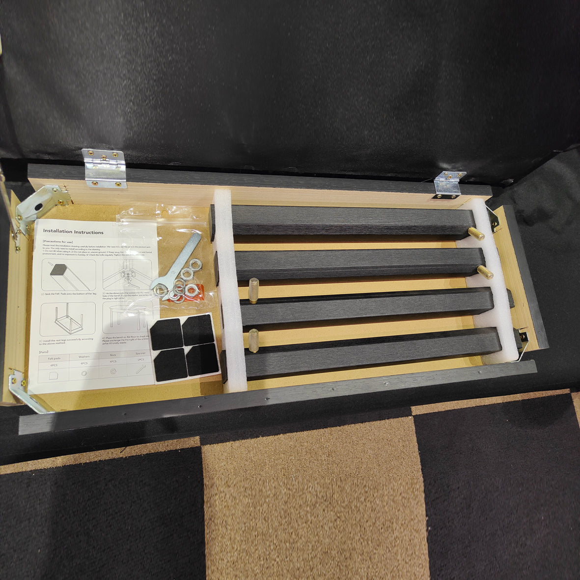 Sudoku Grand Classic Two Seater Piano bench / Keyboard Bench / Stool / Chair with Storage Compartment