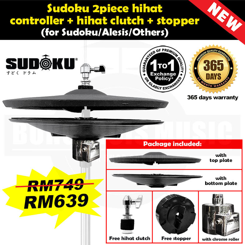 Sudoku Electronic electric Drum Hihat Roller Hihat Controller Pedal 2 piece hihat