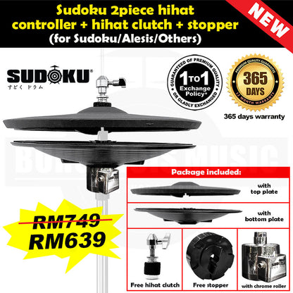 Sudoku Electronic electric Drum Hihat Roller Hihat Controller Pedal 2 piece hihat