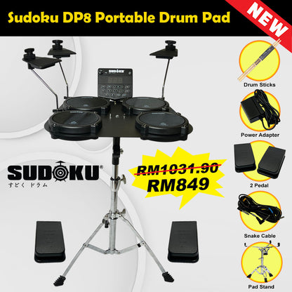 Sudoku Leo Electronic Electric Portable Digital Drum tabletop drum pad (DP8/DP9)