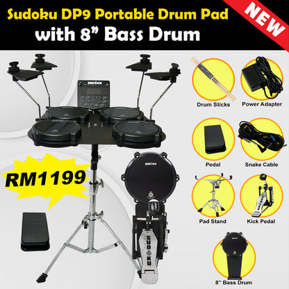 Sudoku Leo Electronic Electric Portable Digital Drum tabletop drum pad (DP8/DP9)