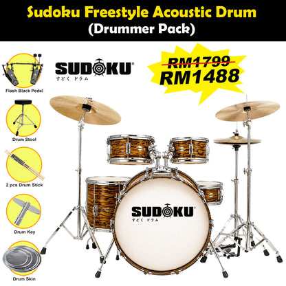 Sudoku Acoustic Drum Freestyle