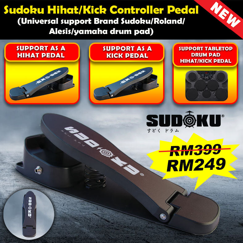 Sudoku Electronic electric Drum Hihat Roller Hihat Controller Pedal 2 piece hihat