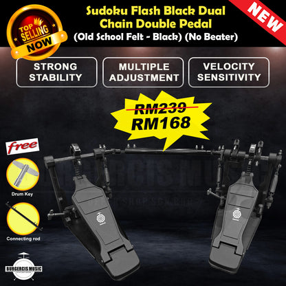 Sudoku Flash Black Drum Twin Double Pedal