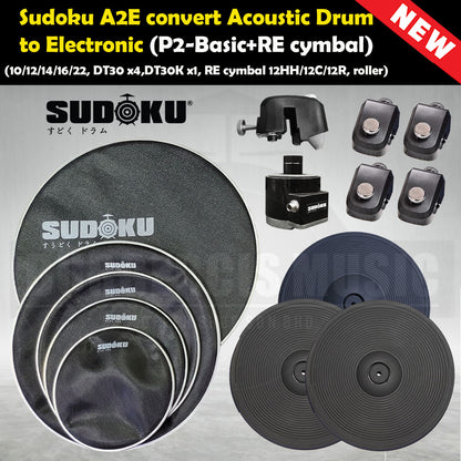 Sudoku A2E convert acoustic drum to electronic drum (A2E,AtoE,Drum trigger)