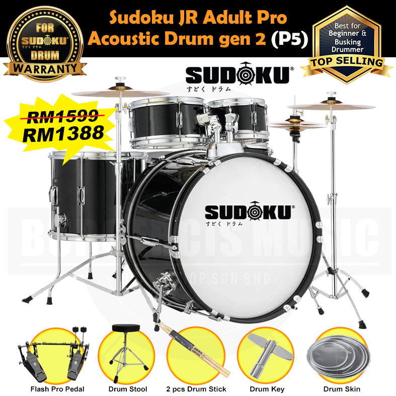 (Gen 2) Sudoku JR / JR Adult PRO Acoustic Drum