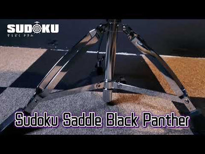 Sudoku Saddle Drum Stool Drum throne Drum Chair thick Cushion Heavy Duty double braced leg