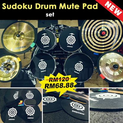Sudoku Drum Mute Pad Sound Off Practice Quiet Silent (Big Effect)