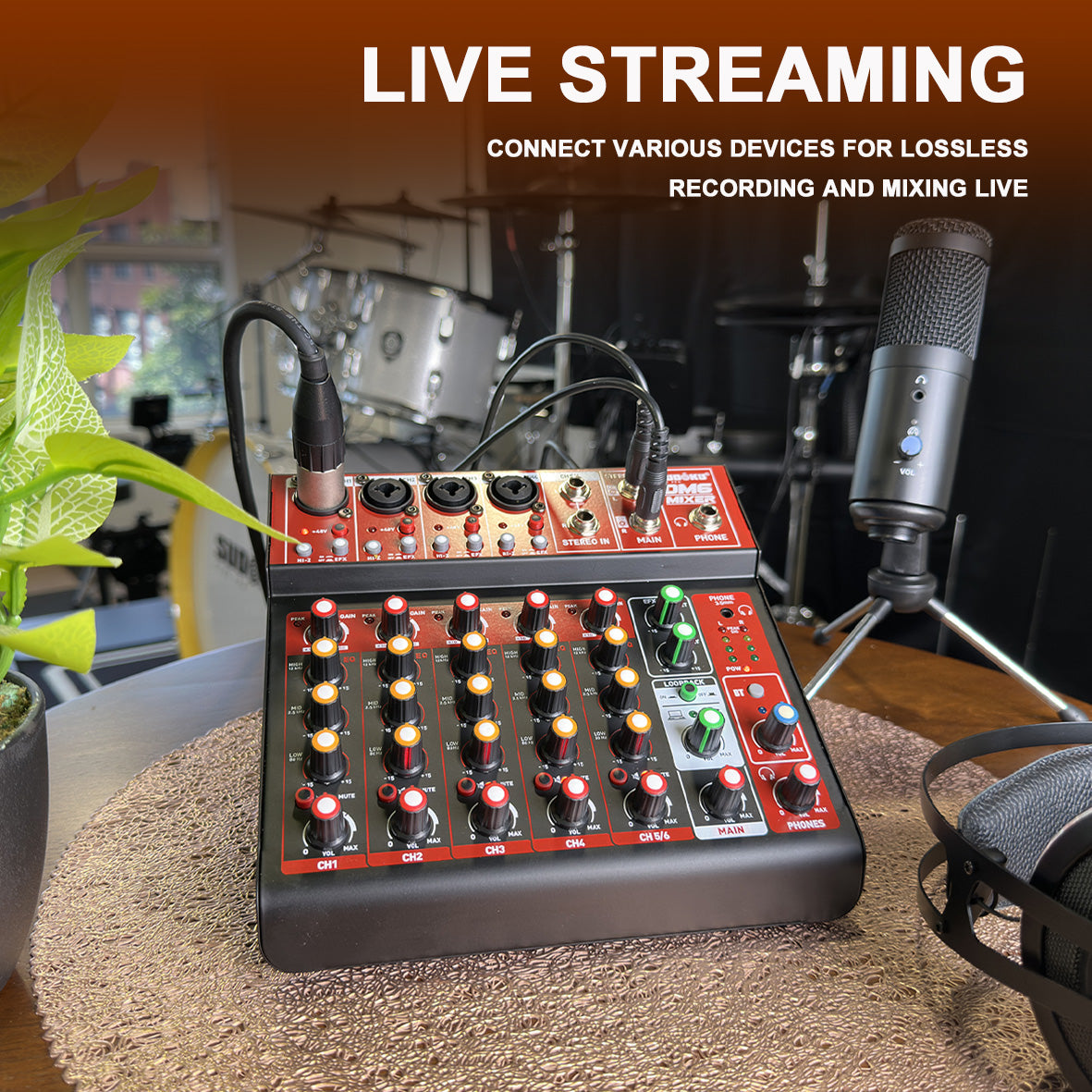 Sudoku DM6 USB Mixer Interface Recording for Drum cover & Piano cover
