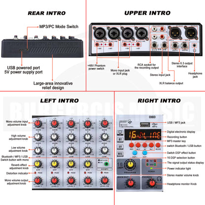 Sudoku Q4D/Q6D USB Mixer Interface Recording for Drum cover & Piano cover