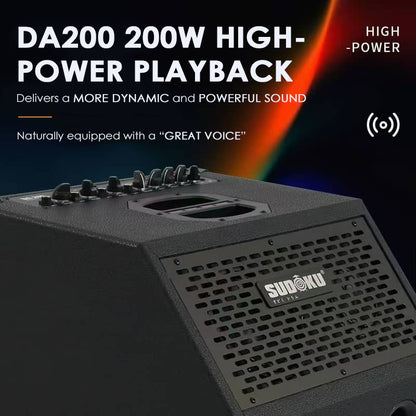 Sudoku DA200 200w Drum Amp amplifier (electronic drum, guitar, bass, keyboard) 3-way design speaker