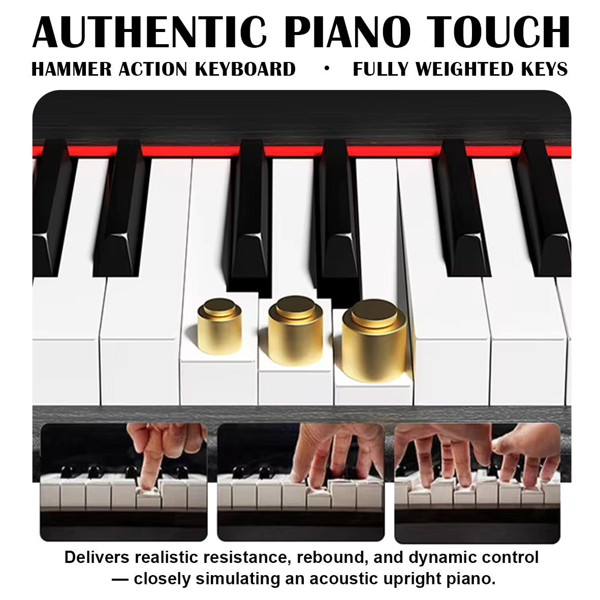 Sudoku Seiken Upright Piano Digital piano Exam Grade / Master Grade Hammer Action Fully Weighted Digital Piano 88 Keys