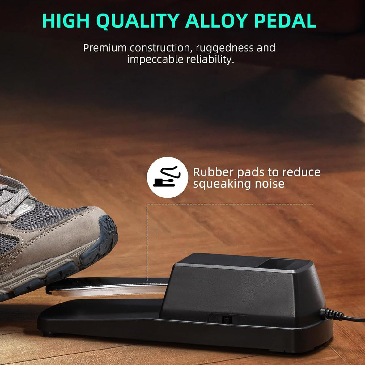 Universal Sustain Pedal for Digital Piano Electronic Keyboard midi keyboards Sustain Foot Pedal with Polarity Switch & stereo jack