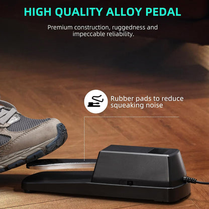 Universal Sustain Pedal for Digital Piano Electronic Keyboard midi keyboards Sustain Foot Pedal with Polarity Switch & stereo jack