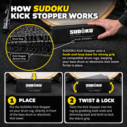 Sudoku Kickblock Bass Drum Stopper Double Pedal Stopper