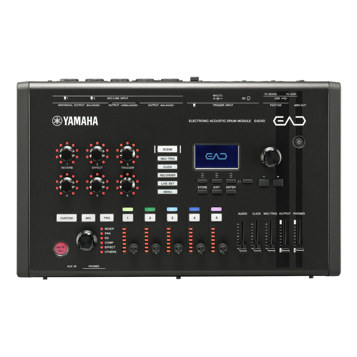 Yamaha EAD50 Drum Module with Mic trigger Pickup For Acoustic Drum Microphone System with Electronic Module (EAD 50)