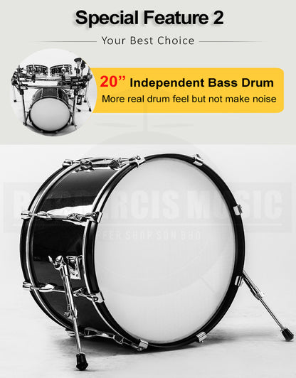 (Gen3 Plus) Sudoku Lucas 8sh / 10sh / 12sh / 13sh PRO With RE Cymbal Full mesh Electronic Drum