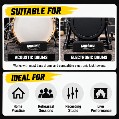 Sudoku Kickblock Bass Drum Stopper Double Pedal Stopper