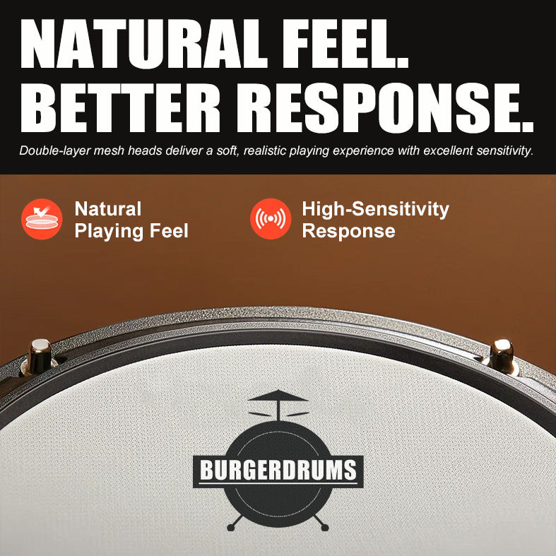 Burgerdrum Electronic Drum Digital Electric Drum set Drum Murah
