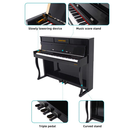 Sudoku Seiken Upright Piano Digital piano Exam Grade / Master Grade Hammer Action Fully Weighted Digital Piano 88 Keys