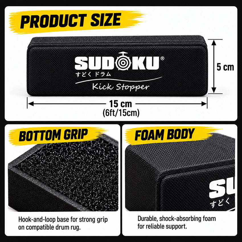 Sudoku Kickblock Bass Drum Stopper Double Pedal Stopper