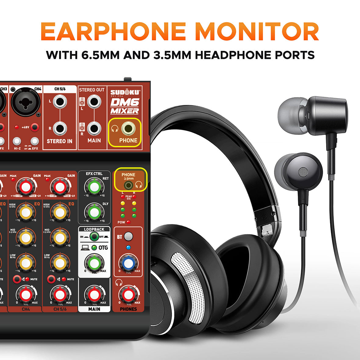 Sudoku DM6 USB Mixer Interface Recording for Drum cover & Piano cover