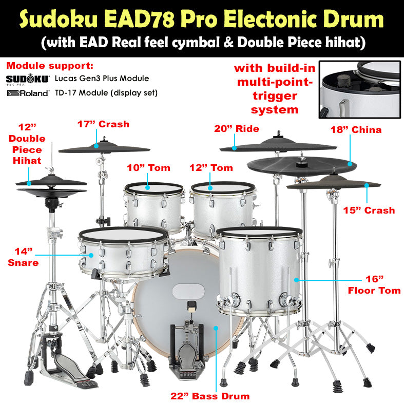 Sudoku EAD78/ EAD78 PRO Electronic Drum
