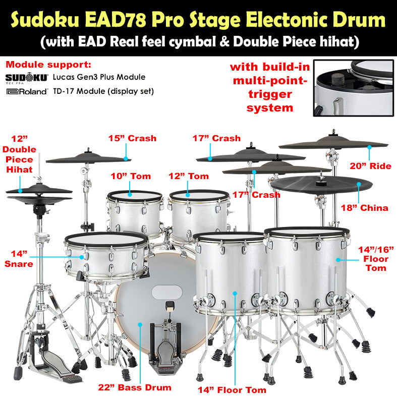 Sudoku EAD78/ EAD78 PRO Electronic Drum