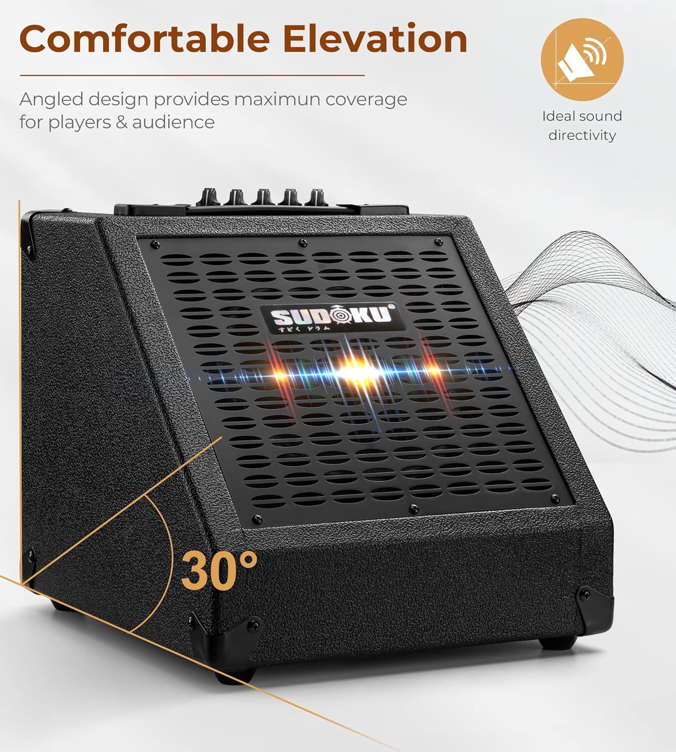 Sudoku DA40 40w Drum Amplifier Personal Monitor Amp with Bluetooth (drum, keyboard, bass, guitar)
