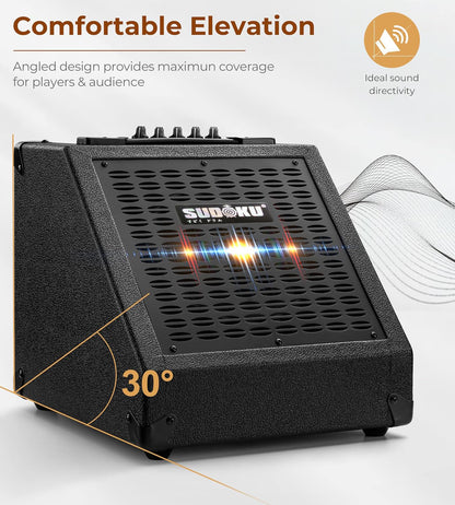 Sudoku DA40 40w Drum Amplifier Personal Monitor Amp with Bluetooth (drum, keyboard, bass, guitar)