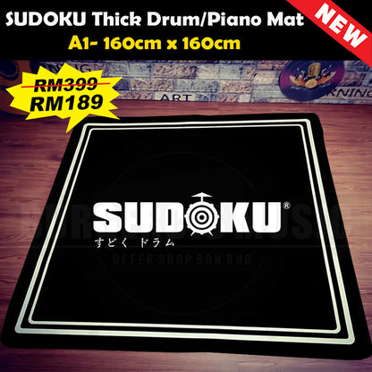 Sudoku Drum mat & Piano mat Non-Slip Sound proofing Mat Carpet (160x120CM)