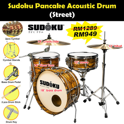 Sudoku Busking Pancake Acoustic Drum
