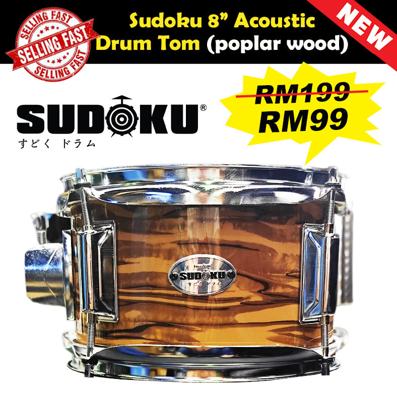 Sudoku Tom Drum 8" 10" 12" Acoustic Drum Tom convert electronic drum tom