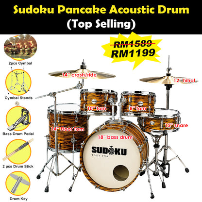 Sudoku Busking Pancake Acoustic Drum