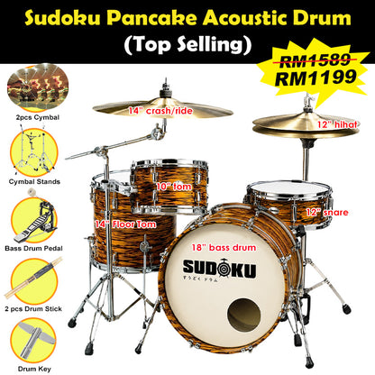 Sudoku Acoustic Drum Busking Pancake