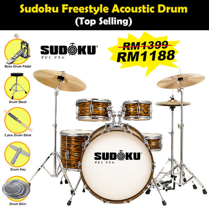 Sudoku Acoustic Drum Freestyle