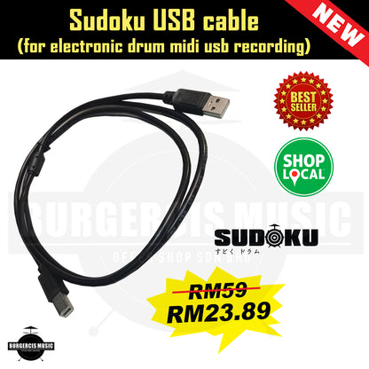 Sudoku USB Cable Midi/Recording/Electronic Drum