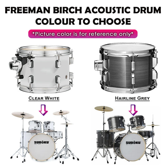(Bee) Sudoku Freeman Birch Acoustic Drum Set Adult Drum (professional Quality 100% birch wood)